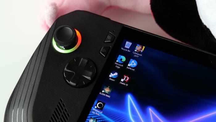 On the Ally X, ASUS switched in a new D-Pad and tighter, more responsive springs for its joysticks.