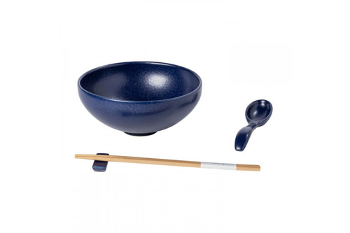 Casafina Pacifica Ramen Bowl Gift Set - Blueberry