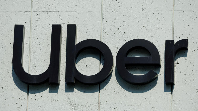 FILE PHOTO: The Uber logo is shown on the building in Los Angeles, California, U.S., February 14, 2024.  REUTERS/Mike Blake/File Photo