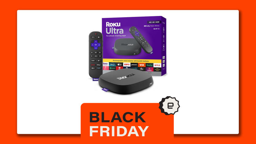 Roku Ultra with Black Friday overlay