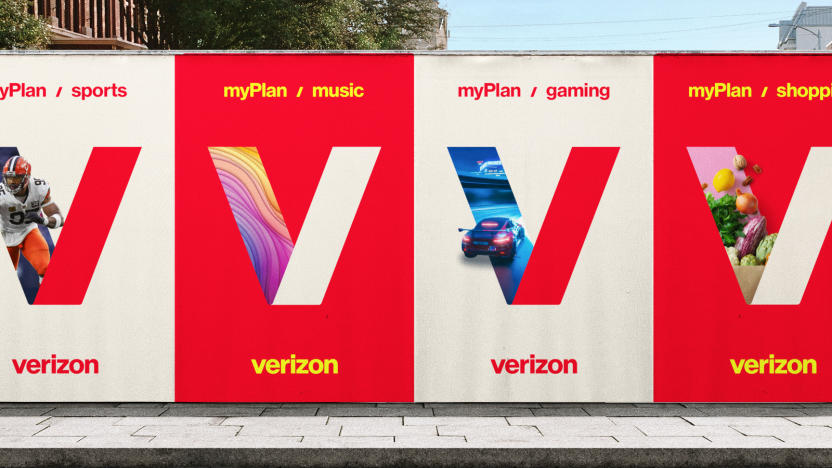 Verizon posters.